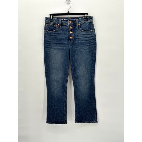 J. Crew 10" demi-boot crop jean in Stone Street wash // 28 - Picture 2 of 10